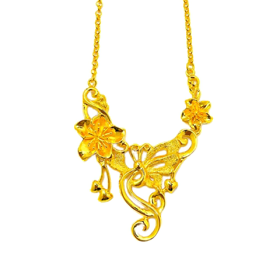 镀金结婚项链仿真三金首饰