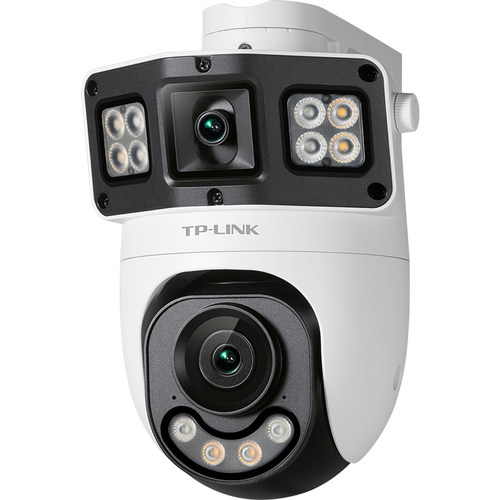 普联TP-LINK双摄像头无线4g监控防水室外家用手机远程360度摄影机