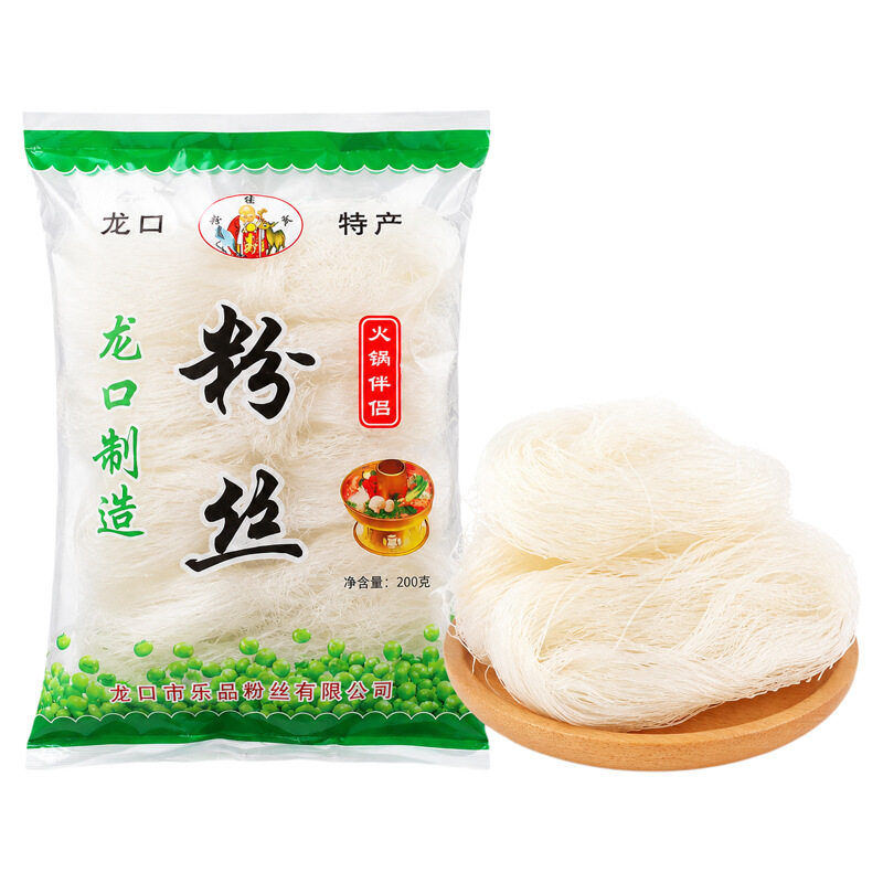 龙口风味粉丝麻辣烫火锅鸭血粉丝食材凉拌速食豌豆袋装家用工艺