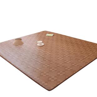 藤编凉席地毯夏季卧室床边地铺家用榻榻米客厅地垫冰藤席子软垫