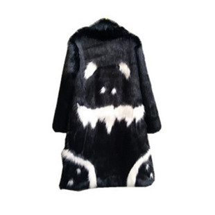 秋冬GD权志龙同款皮草外套仿狐狸毛中长款皮毛明星大衣冬男装风衣