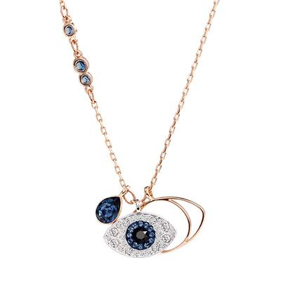 SWARO72施华洛世奇玫瑰金色项链