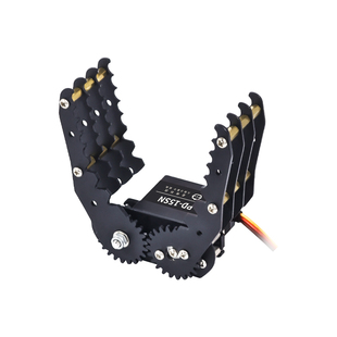 电动舵机机械夹爪金属中爪子多自由度机械手臂抓手无人机夹持器