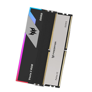 宏碁掠夺者凌霜DDR5炫光星舰6000/7200冰刃影锋超频台式机内存条