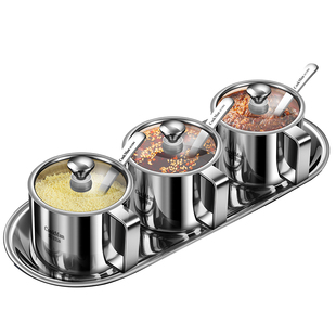 欧式316不锈钢辣椒油罐家用调料罐耐高温油泼辣子专用调味瓶罐盒