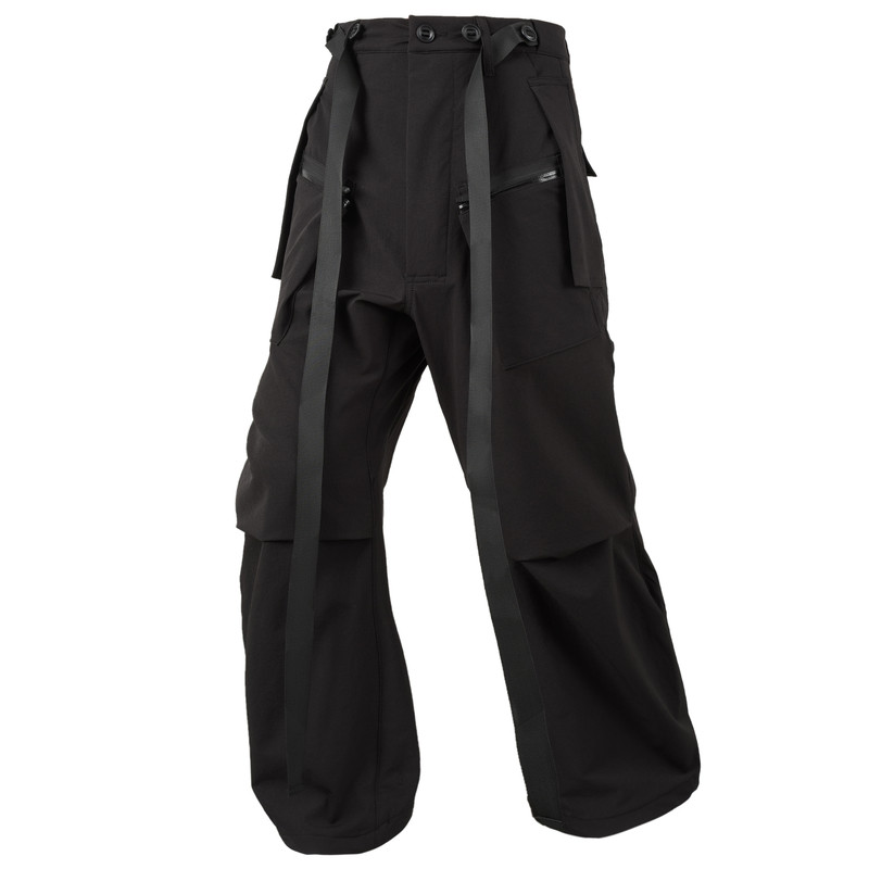 屎鸿工业P46A大口袋工装长裤机能风双飘带赛博朋克防泼水techwear