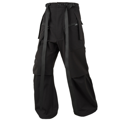 屎鸿工业P46A大口袋工装长裤机能风双飘带赛博朋克防泼水techwear