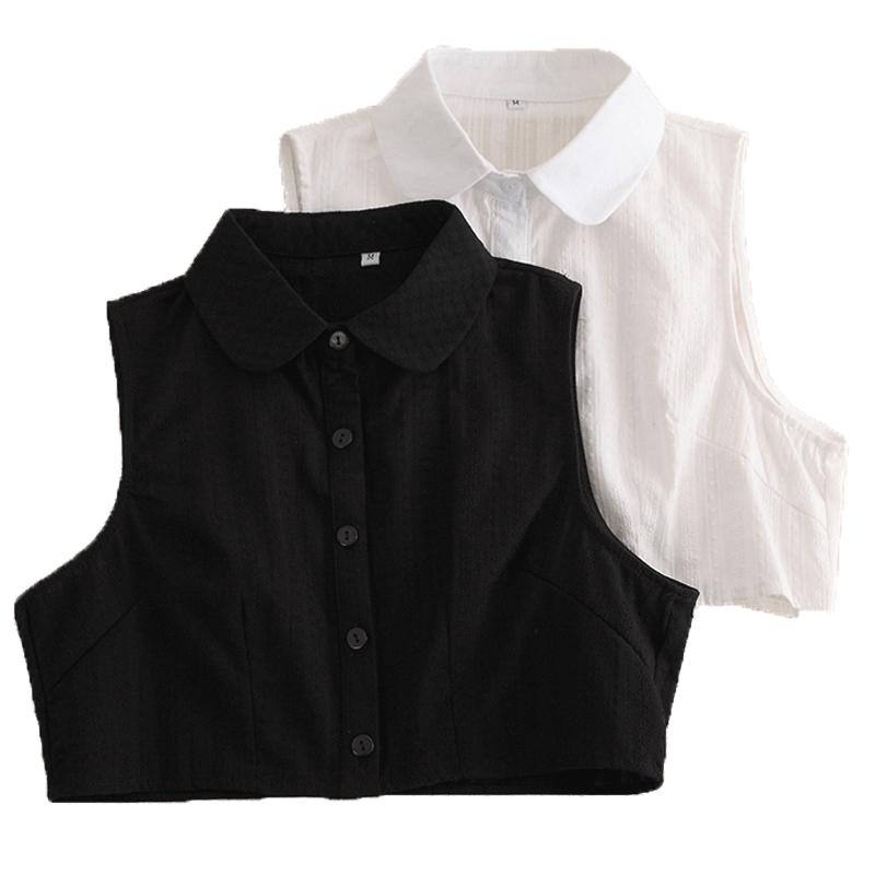 毛衣棉质正装工作服白色假领子