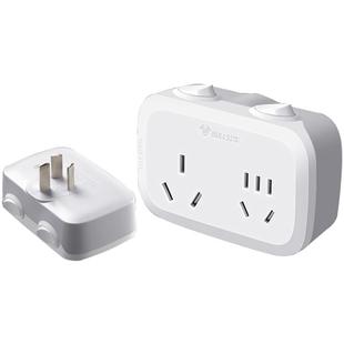 公牛16安空调专用插座转换器16a转16A+10a大功率热水器三孔排插头