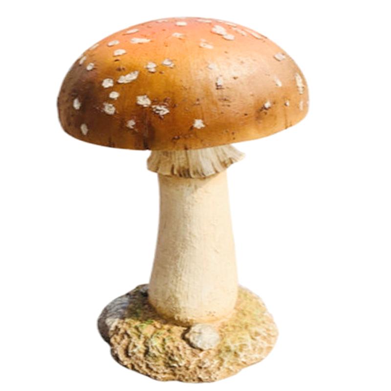 花园别墅庭院户外草坪装饰品阳台儿童房田园卡通蘑菇园艺树脂摆件