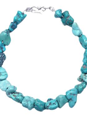 pohier宝喜儿天然原矿随形绿松石