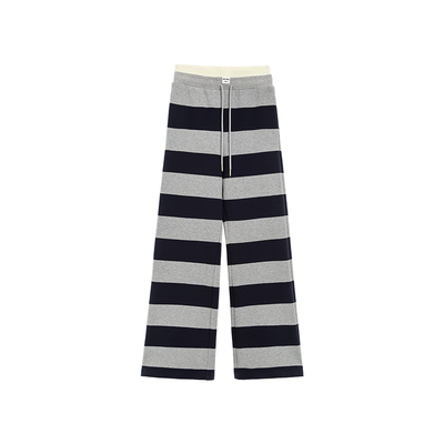 TurnSignal潮牌针织条纹休闲裤女