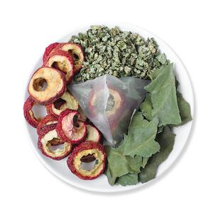 柿子叶荷叶山楂霜打过的新鲜中药材正品官方旗舰店霜后柿叶泡水喝