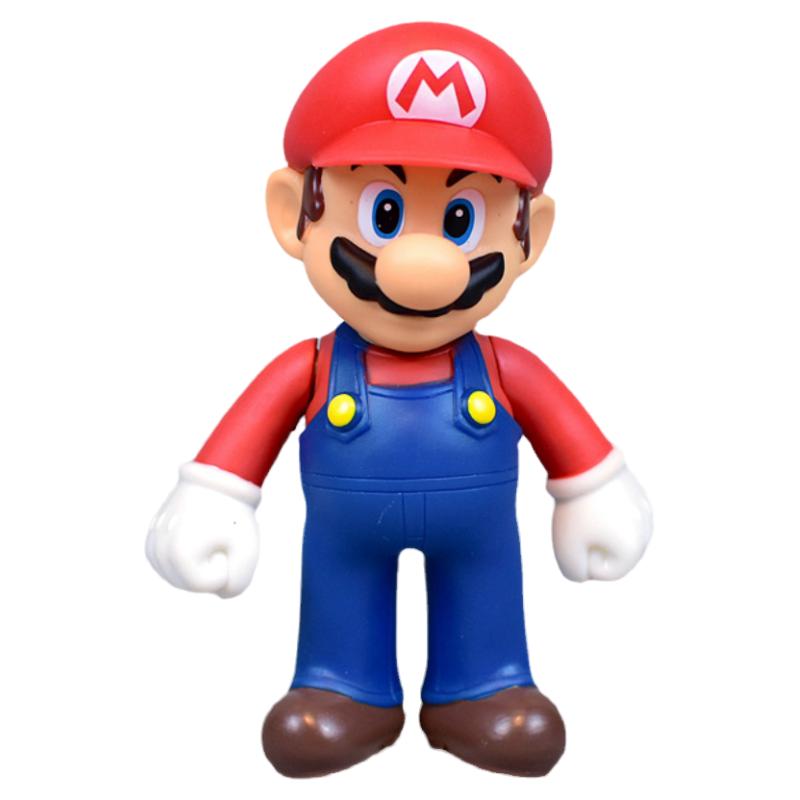 超级玛丽Super Mario路易吉碧琪公主耀西马里奥手办模型摆件玩偶