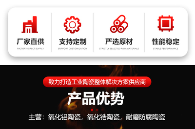 氧化铝陶瓷99瓷耐磨陶瓷绝缘子氧化锆陶瓷电子纺织陶瓷配件刚玉管