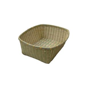 竹编制品长方形竹筐家用厨房超市水果蔬菜收纳篮编织竹篮馒头筐