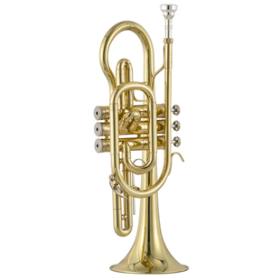 爵士朗小号短号乐器 初学演奏降B调JZCR-900漆金黄铜管体短号乐器