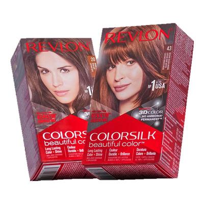 露华浓遮白发美国自然黑持久无氨