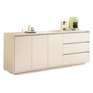 实木斗柜卧室现代简约床尾收纳柜客厅靠墙落地储物柜奶油风餐边柜