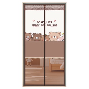 夏季门帘防蚊半隐私通风入户门遮挡防偷窥卧室纱门磁吸纱窗隔断帘