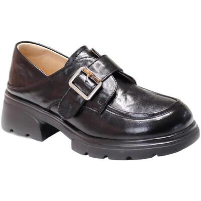 千百度厚底增高皮带扣乐福鞋女鞋