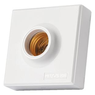 E27螺口灯座LED灯泡螺旋灯头暗装螺纹灯口家用节能灯底座明装吸顶