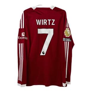 25-26利物浦主场球衣长袖短袖7号维尔茨11号萨拉赫20号若塔足球服