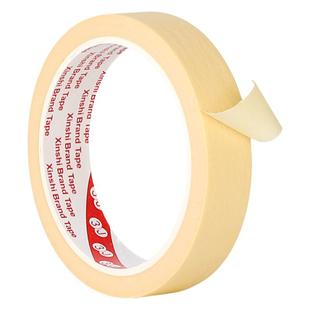 3J519黄色美纹纸耐高温胶带美纹纸胶带耐高温150度汽车喷漆烤漆遮蔽耐高温胶纸高温纸胶带皱纹胶纸