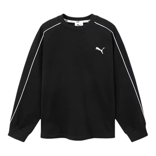 PUMA彪马女童长袖T恤新款春装中大学生上衣时尚内搭青少年运动服x