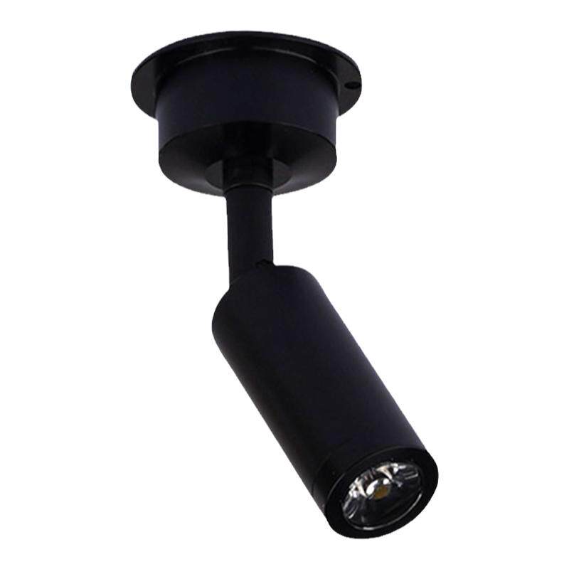 黑色明装led小射灯1W展柜台灯12V
