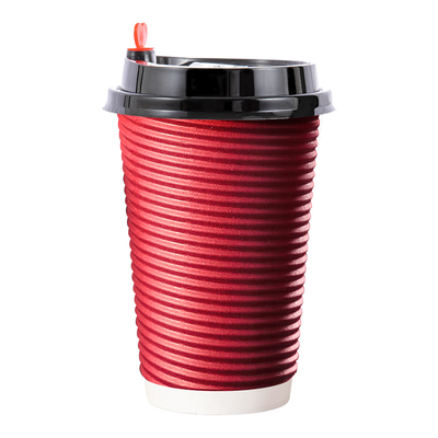 带盖双层高档奶茶500只纸杯子