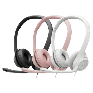 罗技H390头戴式有线耳机电话客服话务员耳麦usb电脑游戏语音话筒