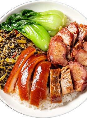烧腊饭腊味卤味外卖拍摄道具套装