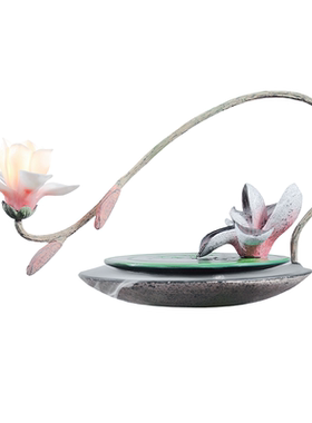 新中式桌面茶室循环流水喷泉摆件