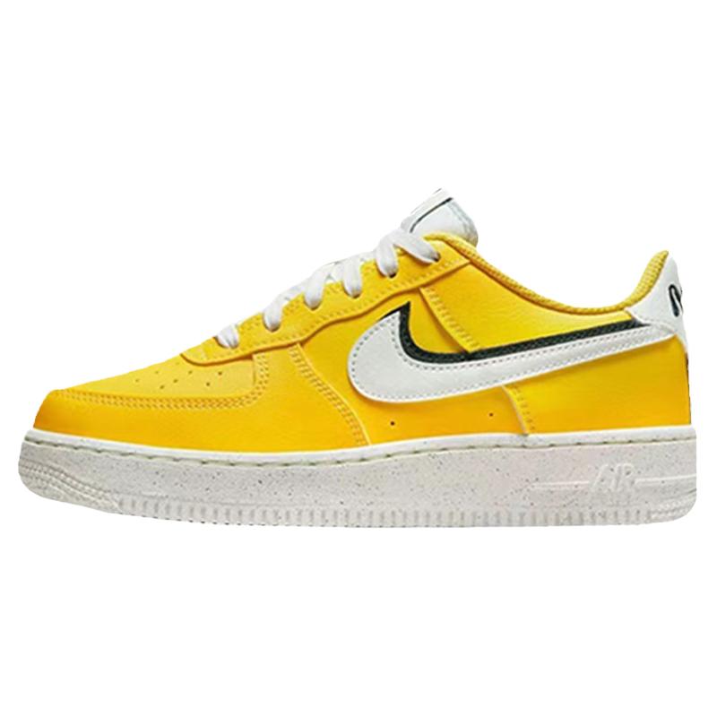 Nike Air Force 1 AF1'82 GS黄白蓝色空军一号板鞋 DQ0359-100