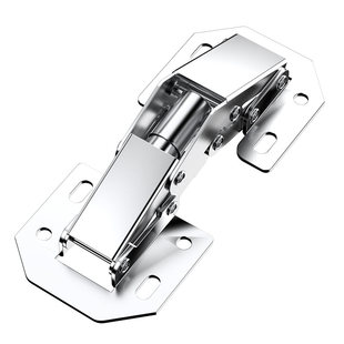 免打孔定位合页柜门承重五金配件冷轧钢铰链橱柜衣柜通用折叠活页