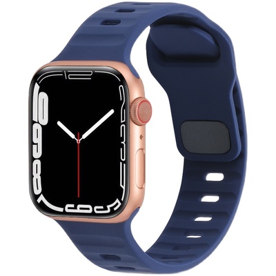 条纹方扣硅胶表带腕带