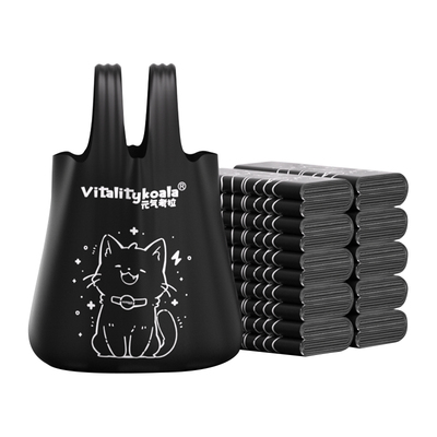 【趣味印花】背心手提加厚垃圾袋