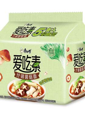 番茄鲜蔬菌菇袋装康师傅方便面