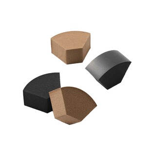 星兜小咖化妆海绵块4片皮面粉扑腮红粉饼用低粉感海绵化妆师推荐