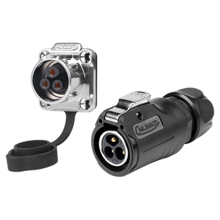 凌科LP20二代防水航空插头插座2芯3 7 14电源户外接头方座连接器