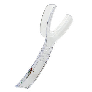 牙科透明拉钩压唇板口角鱼尾Y型侧方开口器加厚口腔单头小勾工具