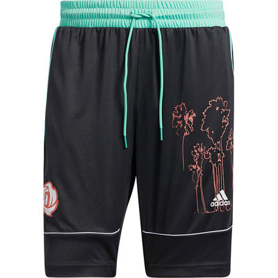 Adidas/阿迪达斯正品男子 春季新款宽松五分篮球运动裤 GP9773