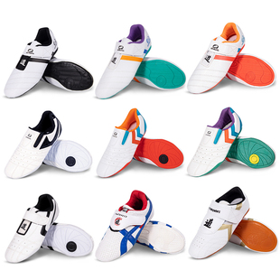 跆拳道鞋儿童训练鞋初学透气成人武术练功鞋初学男女耐磨软底鞋子