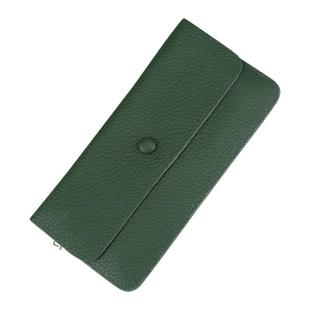 真皮长款小钱包女百搭2025新款软皮超薄款钱夹卡包一体小巧大钞夹