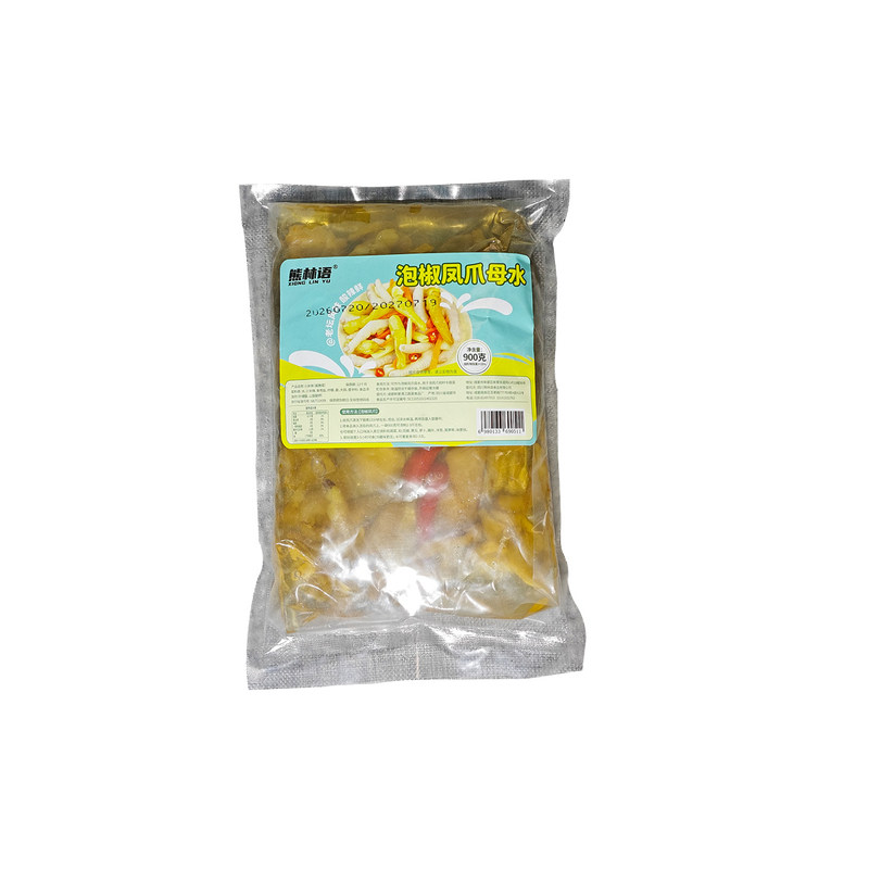 熊林语泡椒柠檬凤爪母水900g袋装