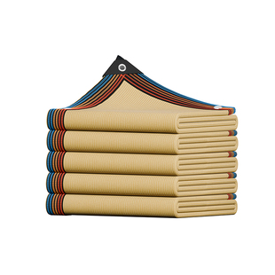 遮阳网加厚加密防晒网庶阳隔热米色阳台遮阳布楼顶庭院太阳遮阴网