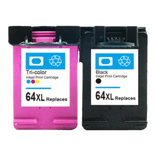 适用惠普64XL墨盒HP Envy Photo 6220 6222 6230 6232 6234 6252 6255 6258 7120 7130 7132喷墨打印机墨盒