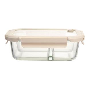 摩登主妇玻璃饭盒微波炉加热专用保鲜盒分格便当盒上班族带饭餐盒