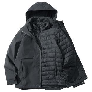 JackWolfskin狼爪男士600蓬羽绒户外防风三合一冲锋衣鹅绒A62258